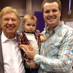 Jim Mahalick with son Matthew and Bill Gaither