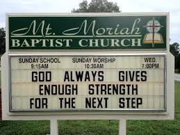 church sign one
