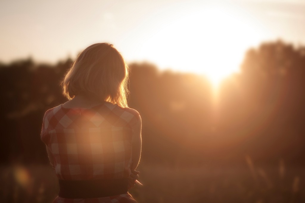 sunset girl