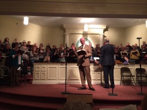 Lamar Newton leads congregation