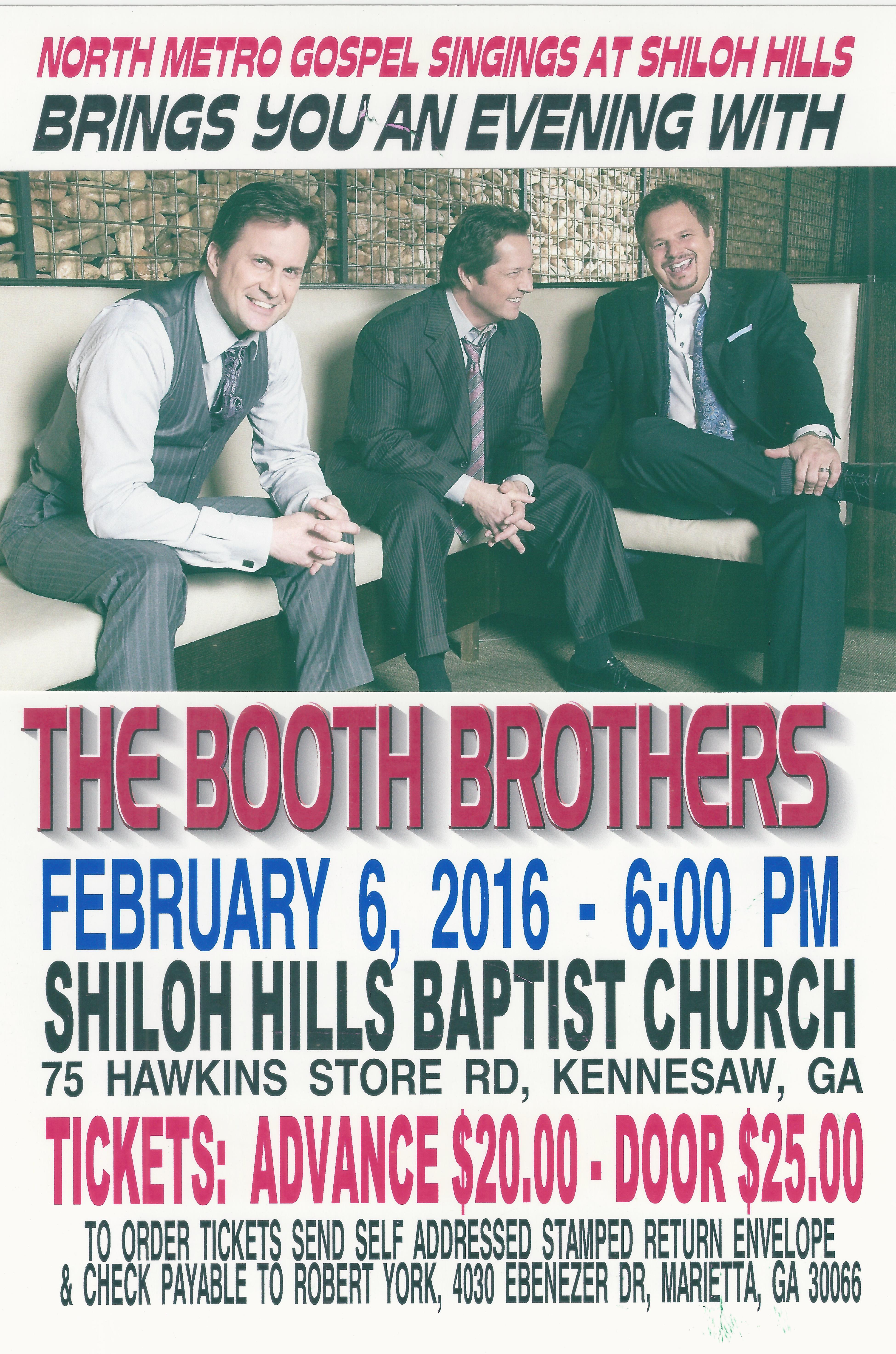 BOOTH BROTHERS COMING TO TOWN