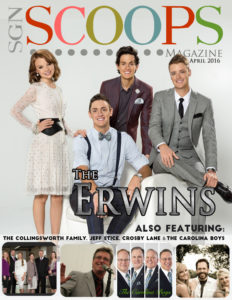 The Erwins cover artists on SGNScoops magazine April 2016