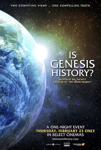 'Is Genesis History?' In Cinemas Nationwide for One Night Feb. 23