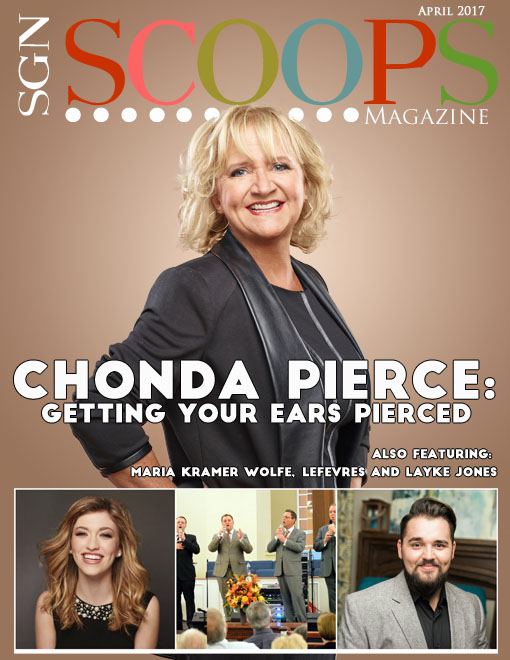 Chonda Pierce on cover of SGNScoops Magazine April 2017