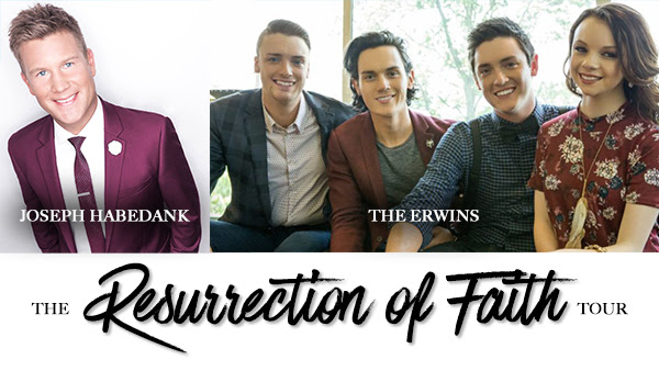 TONIGHT! The Erwins and Joseph Habedank Kick Off The Resurrection of Faith Tour