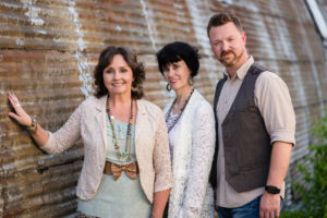 Sacred Harmony members Brian Scott, Theresa Bellamy and Janet Weaver